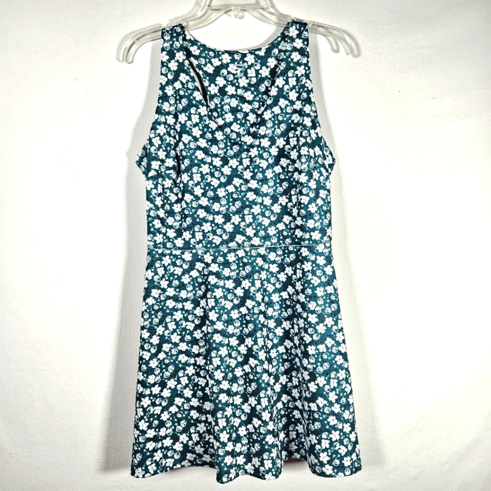 Reformation EcoMove Active Dress Womens 1X Green Built-in Shorts Pickleball Golf